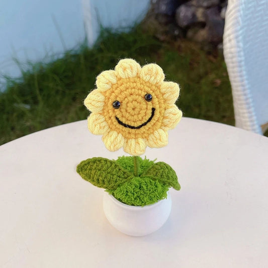 Mini Crochet Sunflowers